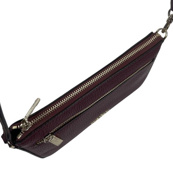 Kate Spade Leila Convertible Wristlet Shoulder Bag Burgundy Red - Picture 7 of 10